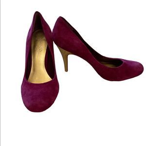 NWOB Jessica Simpson Purple Suede Stiletto Heels size 9